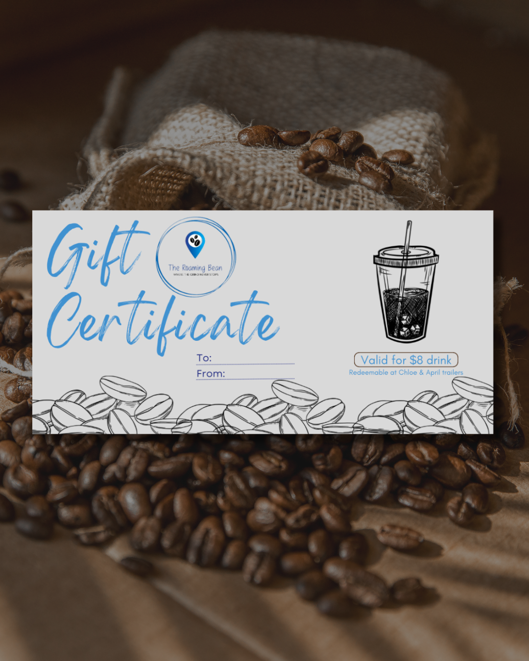 The Roaming Bean E-Giftcard